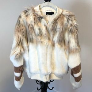 NBD adorable faux fur bomber